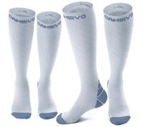 CAMBIVO 2 Paia Calze Compressione Graduata Donna e Uomo, Calze a Compressione 20-30mmHg, Gambaletto Compression Socks Elastiche per Circolazione Gambe, Sport, Trail Running, Viaggio Aereo