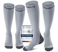 CAMBIVO 2 Paia Calze Compressione Graduata Donna e Uomo, Calze a Compressione 20-30mmHg, Gambaletto Compression Socks Elastiche per Circolazione Gambe, Sport, Trail Running, Viaggio Aereo