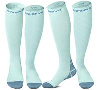 CAMBIVO 2 Paia Calze Compressione Graduata Donna e Uomo, Calze a Compressione 20-30mmHg, Gambaletto Compression Socks Elastiche per Circolazione Gambe, Sport, Trail Running, Viaggio Aereo
