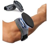 CAMBIVO 2 Pezzi Tutore Epicondilite Gomito Regolabile, Gomitiera per Epicondilite, Fascia Epicondilite con Cuscinetto in EVA per Gomito del Tennista, Alleviare la Tendinite e Artrite, Fitness