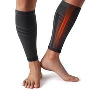 CAMBIVO 2 x Calze Compressione Graduata Uomo Donna, Polpaccera Compressione, Fascia Compressione Polpaccio per Dolori alla Tibia, Vene Varicose, Calzettoni senza Piede per Sport, Corsa, Calcio