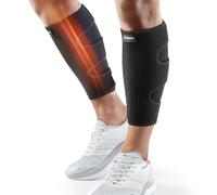 CAMBIVO Calze Compressione Graduata Uomo Donna x2, Polpaccera Compressione Regolabile, Calzini Compressione per Stinco, Vene Varicose, Calzettoni Calcio senza Piede per Sport, Corsa, Ciclismo