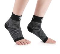 CAMBIVO Cavigliera Ortopedica 2 Paia, Cavigliera Sportivo per Distorsione, Tutore Caviglia Uomo Donna, Fascia Elastica Caviglia, Supporto per Fascite Plantare, Danni ai Legamenti, Sport, Running