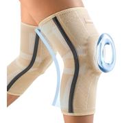 CAMBIVO Ginocchiera Ortopedica 2 Pezzi con Stabilizzatori Laterali in PMMA | Tutore Ginocchio, Ginocchiere Rotulea Compressive, Cuscinetto Rotuleo in Gel, Supporto Elastico per Menisco, Corsa e Palestra