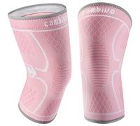 CAMBIVO Ginocchiera Ortopedica Antiscivolo x2, Tutore Ginocchio Compressione Ginocchiere Palestra, Fascia Ginocchio Sportiva Elastica per Artrosi Ginocchio, Legamenti, Recupero, Sport, Uomo e Donna