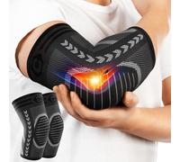 CAMBIVO Tutore Epicondilite Gomito 2 Pezzi, Gomitiere Palestra Compressione, Gomitiera per Epicondilite, Tutore Gomito per Gomito del Tennista, Bodybuilding, Fitness