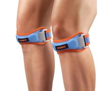 CAMBIVO Tutore Ginocchio Rotulea Regolabile 2 Pezzi, Ginocchiera Ortopedica con Cuscinetto di Compressione, Ginocchiera Rotulea per Tendinite, Infortunio Sportivo, Corsa, Sport