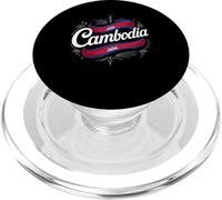 Cambodia Flag Angkor Wat Khmer Heritage Travel PopSockets PopGrip per MagSafe
