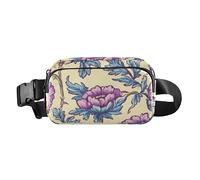 Cambogia Romduol Beauty Summer Flowers Elegante borsa a tracolla per donne e uomini grande capacità con cinghia regolabile per viaggi, corsa, escursionismo, para la cintura de hombre, Cambogia romduol