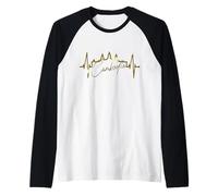 Cambogia Skyline Batticuore SIEM Raep I Love Angkor Wat Maglia con Maniche Raglan