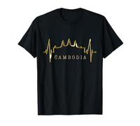 Cambogia Skyline Batticuore Siem Raep I Love Angkor Wat Maglietta