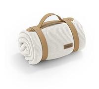 Cambrass - Coperta Bamboo per neonati - copertura morbida e traspirante che copre il piccolo sia nella navicella che nel cuculo e anche nella carrozzina, colore ecru