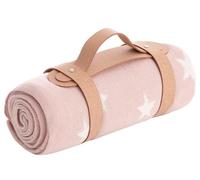Cambrass Coperta in Bamboo 80x100 Rosa con Stelle