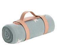 Cambrass Coperta in Bamboo 80x100 Verde Acqua con Stelle