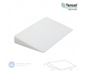Cambrass Cuscino Inclinato Antireflusso Per Culla e Lettino Bianco in TENCEL Eco