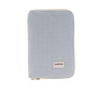 Cambrass - Portadocumenti bambino - Cartella per documenti del bambino - Custodia per libretto sanitario - Libro di nascita con tasche- Mini Windsord grigio 3 x 19 x 27 cm
