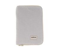 Cambrass - Portadocumenti per bambino - Cartella per documenti del bambino - Custodia per libretto sanitario - Libro di nascita con tasche- Mini Windsord ecru 3x19x27cm