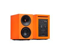 Cambridge Audio L/R S - 100W Diffusori Stereo Attivi Compatti con Bluetooth aptX HD, USB Audio, Ingressi Aux & Ottico, Uscita Subwoofer, Telecomando, Room Positioning, DynamEQ - Arancione