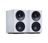 Cambridge Audio L/R S - 100W Diffusori Stereo Attivi Compatti con Bluetooth aptX HD, USB Audio, Ingressi Aux & Ottico, Uscita Subwoofer, Telecomando, Room Positioning, DynamEQ - Bianco