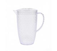 Cambridge CM07656EU7 Fete - Caraffa con motivo a diamante, caraffa in plastica senza BPA per esterni, feste, case vacanza e campeggio, trasparente