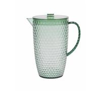 Cambridge CM07656GEU7 Fete - Caraffa con motivo a diamante, caraffa in plastica senza BPA per esterni, feste, case vacanza e campeggio, verde