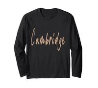 Cambridge England Design Vintage Elegante Maglia a Manica