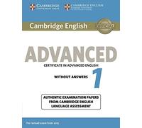 Cambridge English Advanced 1 for updated exam: Student’s Book without answers