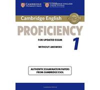 Cambridge English Practice Tests: Proficiency 1. Student's Book without Answers: Authentic Examination Papers from Cambridge ESOL