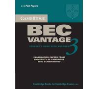 Cambridge ESOL Cambridge BEC Vantage 3 Student's Book with Answers (Tascabile)
