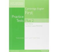 Cambridge First Volume 2 Practice Tests Plus New Edition Students' Book without Key [Lingua inglese]