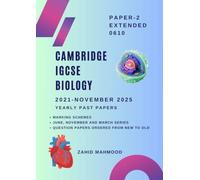 Cambridge IGCSE Biology (0610) Paper 2 Multiple Choice (Extended): Past Papers Practice Book
