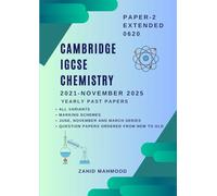 Cambridge IGCSE Extended Chemistry 0620 Paper 2 MCQs: Past Papers 2020 - June 2025 for Exam Practice