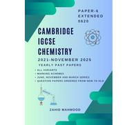 Cambridge IGCSE Extended Chemistry (0620): Paper 6 ATP Past Papers