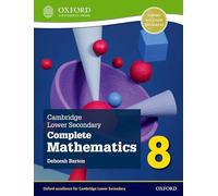 Cambridge Matematica completa – Libro dello studente – Per la scuola media (Vol. 8)