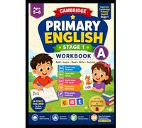 Cambridge Primary English: Stage 1 Workbook A: Phonics, Tracing, CVC Words & Sight Words Practice for Ages 5-6 | Kindergarten English Workbook