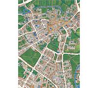 Cambridge - Views from Above Britain -1000 Piece Map Puzzle