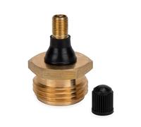 Camco 36153 - Spina di soffiaggio con valvola Schrader (ENG/FR), ottone/ottone antico, 5,50 x 3,63 x 1,24"