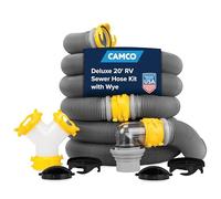 Camco 39666 Kit tubo fognario Deluxe con connettore Wye, nero