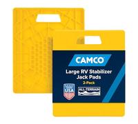 Camco 44541 Piastra di Supporto Grande per Martinetto Stabilizzatore, Confezione da 2 Pezzi