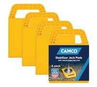 Camco 44595 Piastra di Supporto per Martinetto Stabilizzatore, Confezione da 4 Pezzi