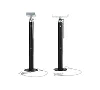 Camco Eaz-Lift 48866 - Supporti scorrevoli per Camper, in Acciaio Resistente, Altezza Regolabile da 48,3 cm a 119,4 cm, con Posizioni di Blocco incrementali, Supporta Fino a 2,3 kg ciascuno, Set da 2