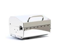 Camco Kuuma Premium griglia a Gas montabile in Acciaio Inox con regolatore, Dimensioni compatte e Portatili, Perfetto per Barche, portellone Posteriore e Altro Ancora, Stow N Go 125" (58140)