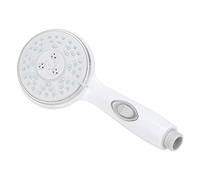Camco Soffione Doccia per Camper, con Comodo Interruttore on/off e 5 Diversi Modelli di spruzzo, Progettato per conservare Acqua Potabile, Semplice da Pulire, con Punte Spray in Gomma, Bianco (43711)