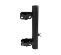 Camco Supporto per asta portabandiera montato su scala per camper, consente a una bandiera di volare dalla scala del tuo camper, compatibile con la maggior parte delle scale per camper (51612), nero