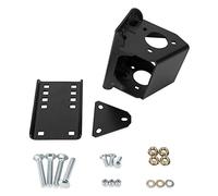 Camco Trailer Tongue Jack Bolt-On Relocation Kit | Allows for Easy Trailer Relocation | Provides Ample Tailgate Clearance Without Obstruction | for 3-Bolt & A-Frame Style Tongue Jacks (50015), Black