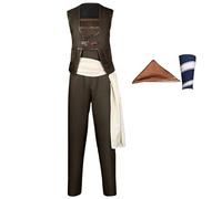 CAMDOM Anime Gioco di ruolo Costume Halloween Un Pezzo Pirata Usopp Cosplay Set
