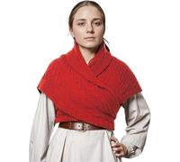 CAMDOM Sciarpa invernale da donna calda medievale vintage lavorata a maglia accogliente scialle avvolgente regalo per la festa della mamma maglione sciarpe triangolari mantello, Rosso