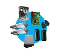 CAME Kit automazione ATI a 230 V per cancelli a battente con anta fino a 3 m e 400 kg include due motori, quadro comando, scheda radiofrequenza, fotocellule, lampeggiatore e due trasmettitori