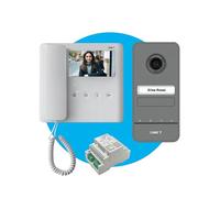 CAME Kit videocitofonico monofamiliare con videocitofono a cornetta AGT V bianco e display LCD 5” compatibile con sistemi X1 e XIP, posto esterno a parete LHS V/01 e alimentatore VAS/101
