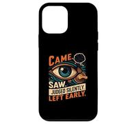 Came Saw Judged Silently Left Early Introvert Eye Custodia per iPhone 12 mini